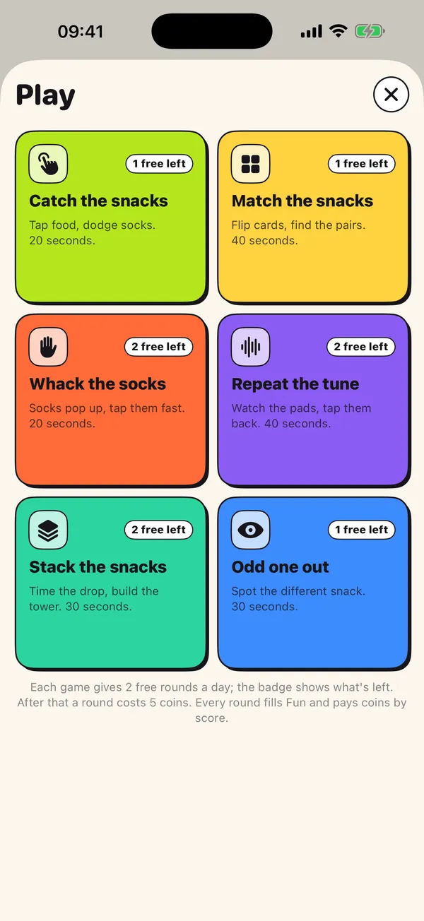 Mini games