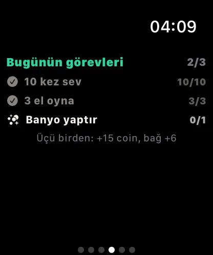 Saatte günün görevleri
