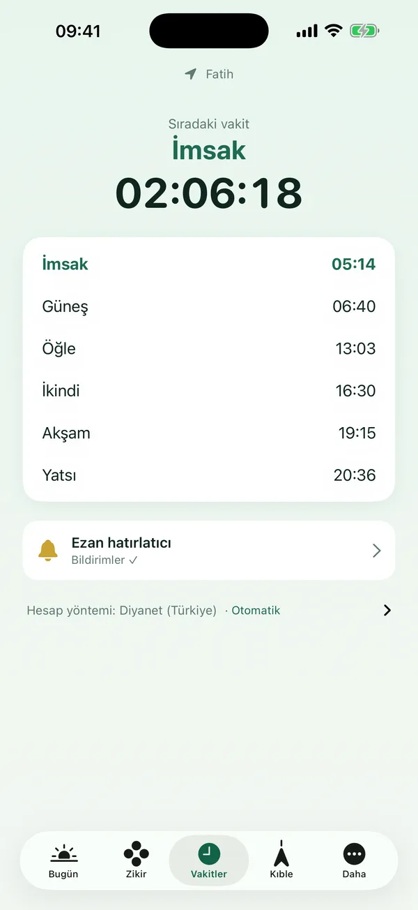 Never miss the adhan