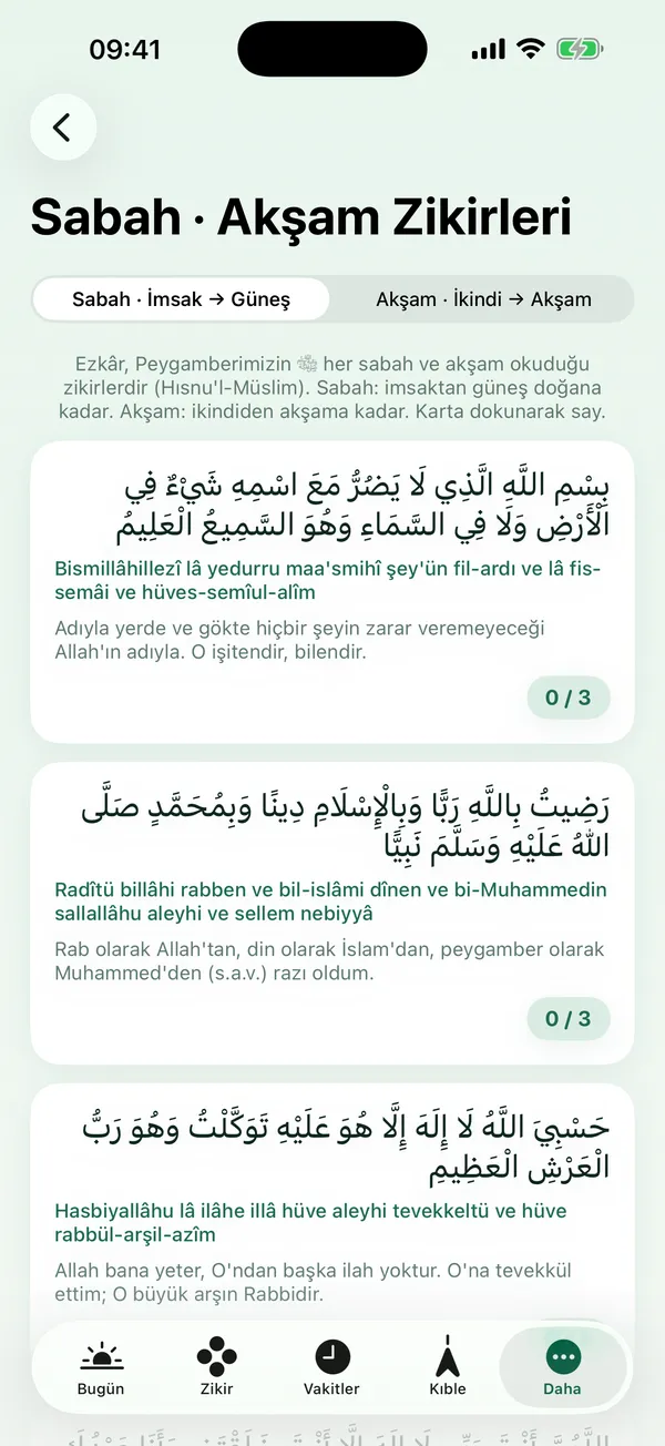 Remembrance, morning and evening