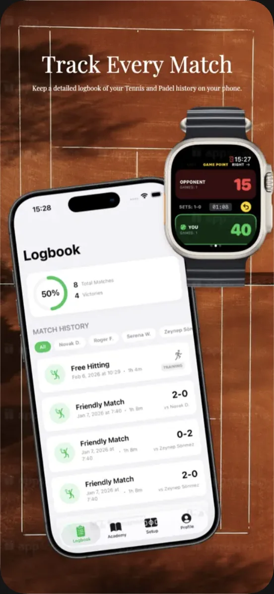 Tennis & Padel Score Keeper