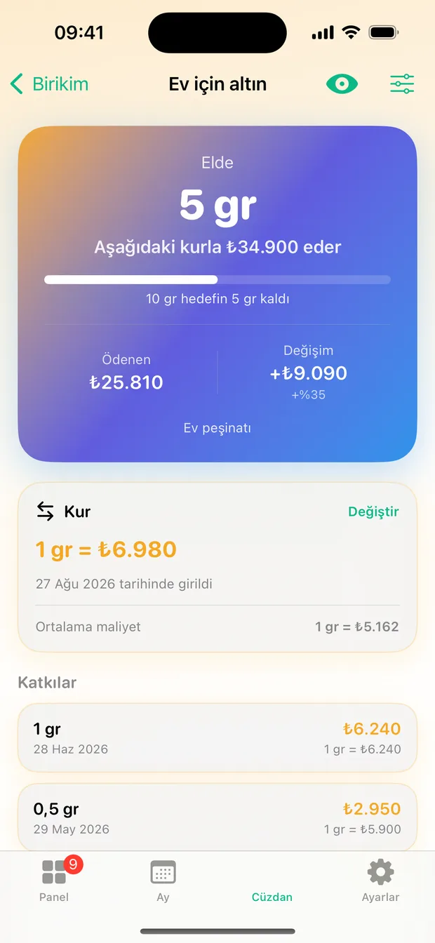Birikim detayı